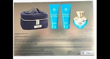 Versace Femme Dylan Turquoise Gift Set EDT 100ML + SG 100ML + BG 100ML + small Beauty Case