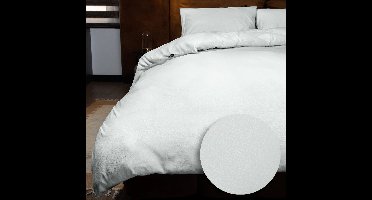 Zydante® Dekbedovertrek Emboss Crocodile 240x220 cm - Zilver Grijs - met 2 Kussenslopen
