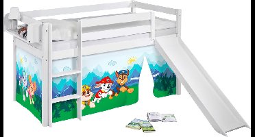 Halfhoogslaper Paw Patrol met tent en glijbaan