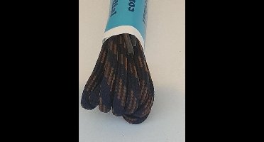 Cordial - Bergschoenveters - blauw/bruin rond fijn geweven - veterlengte 150 7-9 gaatjes