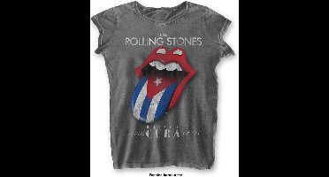 The Rolling Stones - Havana Cuba Dames T-shirt - XL - Grijs