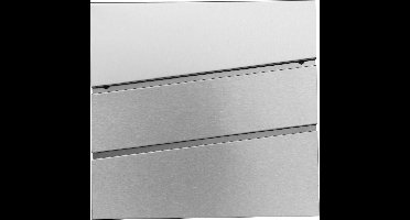 Brievenbus - muurmontage - 1 adres - RVS-BRS214