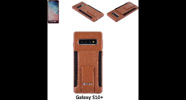 Samsung Bruin pasjeshouder Backcover hoesje voor Galaxy S10+ (S10 Plus)