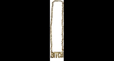 Ketting BITCH goud
