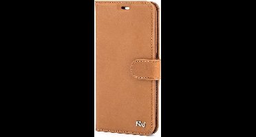 Leren Hoesje geschikt voor Apple iPhone 6/6S Book Case/iPhone 6 hoesje + gratis protector lichtbruin