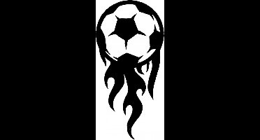QuickTattoo Glitter Sjabloon Voetbal