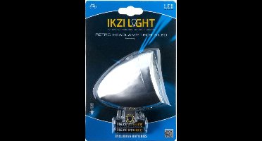 koplamp Retro led batterijen zilver