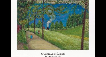 Kunstdruk Gabriele Münter - Der letzte Schnauferlzug 1924 90x70cm