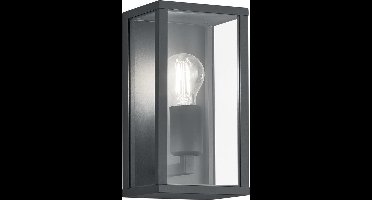 TRIO GARONNE - Wandlamp - Antraciet - excl. 1x E27 7 W - Dimbaar met schakelaar - Niet extern dimmerbaar - 4000K - In hoogte verstelbaar - Buitenverlichting - IP44