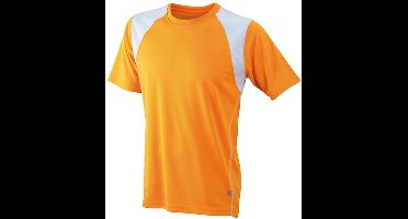 James and Nicholson Kinderen/Kinderen Junior Running Top (Oranje/Wit)