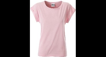 James and Nicholson Vrouwen/dames Casual T-shirt (Zacht Roze)