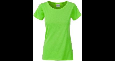 James and Nicholson Dames/dames Basic Organic Katoenen T-Shirt (Kalk groen)