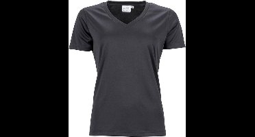 James and Nicholson Dames/dames Actief V Hals T-Shirt (Zwart)