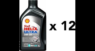 Shell Aanbieding: 12 X Helix Ultra Ect C3 5W30 1L