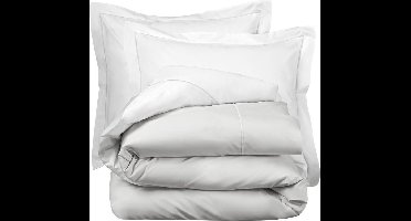 De Witte Lietaer Dekbedovertrek Katoen Perkal Bumblebee - Hotelmaat - 260 x 240 cm - Zilver