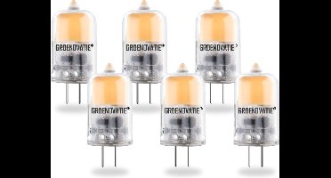 Groenovatie LED Lamp - 2W - COB - G4 Fitting - Warm Wit - Dimbaar - 6-Pack