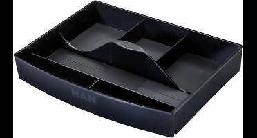 HAN - inzetbak ladenkast inzetbak - 6 vaks - zwart - HA-1016-13