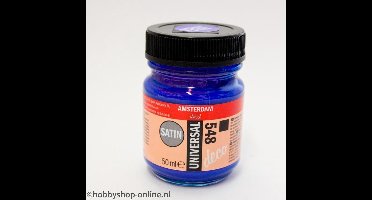 Acrylverf Zijdeglans - Deco - Universal Satin - 548 blauwviolet - 50 ml - Amsterdam - 1 stuk