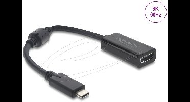 Delock USB Type-C™ Adapter to HDMI (DP Alt Mode) 8K 60 Hz with HDR and HDCP black