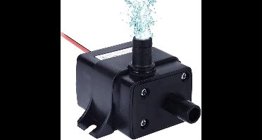 Allecto - Mini Waterpomp - Submersible Pump - 12V - 240 L/H - Kleine Fonteinpomp - Borstelloze Centrifugaalpomp - Geschikt voor Tuinfontein - Zwart