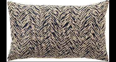 Dutch Decor - AUGUSTA - buitenkussen 30x50 cm - waterafstotend en uv-bestendig - Insignia Blue - blauw