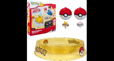 Pokémon - Battle Spinner 2 Pack with Stadium Pikachu, Mew, Poke Ball, & Poke Ball