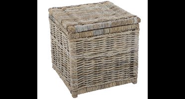 Rotan Opbergmand Lio - Grey - 60x60xH60 cm - Vierkant