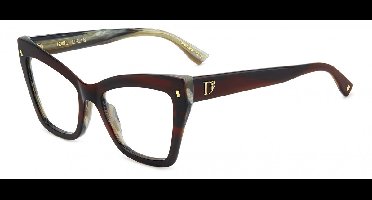 Dsquared2 D2 0152 Burgundy horn 54/19/145 WOMAN Brilmonturen