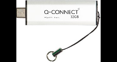 Q-CONNECT USB-C stick 3.2 Gen1, zilver, 32 GB