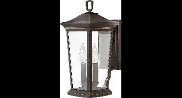 Landelijke Wandlamp - Steady Lighting - Metaal - Landelijk - E27 - L: 23cm - Voor Buiten - Woonkamer - Eetkamer - Zwart