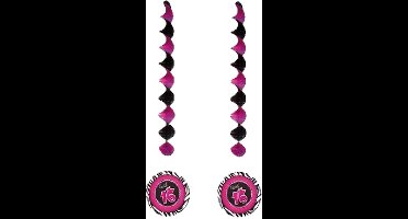 Funny Fashion - Sweet 16 party versiering rotorspiralen 9x stuks - Feestartikelen
