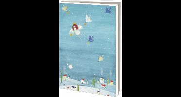 Bekking & Blitz - Kerstkaartenmapje - Set Kerstkaarten - Kunstkaarten - 10 stuks - Inclusief enveloppen - Uniek design - Miriam Bouwens