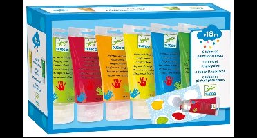 Djeco kleuren 6 Finger Paint Tubes
