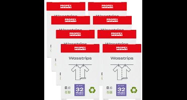 Propex Parts Wasstrips - Lavendel - Duurzaam - Plastic- en Parabenenvrij Wasmiddel - 256 wasjes