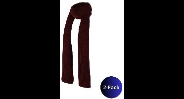 Morethansocks - Sjaal dames - Ribbed - One Size - 2-Pack
