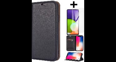 Rico Vitello Magnetische Wallet case Geschikt voor Samsung Galaxy A40 + Gratis screenprotector kleur Zwart