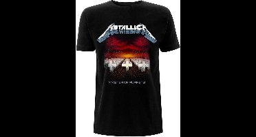 Metallica - Master Of Puppets Tracks Heren T-shirt - XL - Zwart