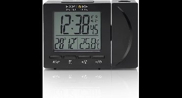 Explore Scientific RDP1001 digitale projectiewekker | Groot display | Dag - Datum aanduiding | Thermometer | Zwart