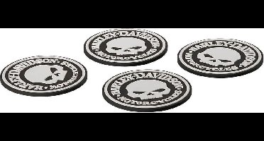 Harley-Davidson Skull Onderzetter Set (4)