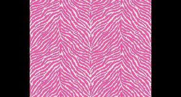 DIERENHUID "ZEBRA" BEHANG - Wit Roze - Dierenhuid behang - AS Creation Trendwall