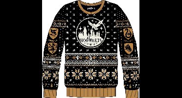 Harry Potter - Zweinstein Zwart Kerstmis Trui XS
