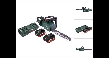 Metabo MS 36-18 LTX BL 40 Accu-kettingzaag 36 V ( 2x 18 V ) 40 cm 22 m/s borstelloos + 2x accu 10.0 Ah + dubbele lader