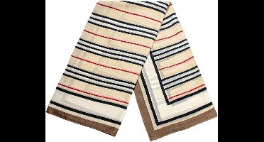 Gestreepte sjaal - Bruin, No. 32