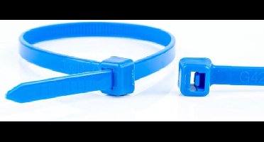 Kabelbinders - 140 x 3,6mm - Trekkracht tot 18,2kg - 100 stuks - Blauw