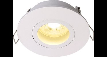 Witte spot armatuur Ø68mm | Waterbestendig | Enkel | Rond