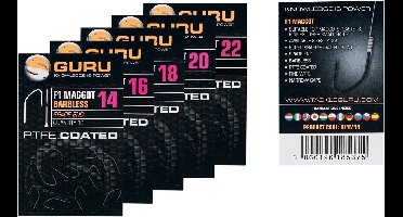 Guru F1 Maggot Barbless Spade End (10 pcs) - Maat : 22