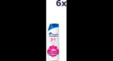 Head & Shoulders Shampoo - Smooth & Silky 2 in 1 6 X 400ml VOORDEELVERPAKKING