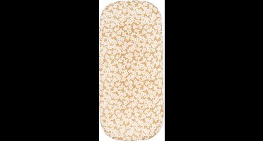 Nobodinoz Wabi Sabi Newborn Hoeslaken Voor Wieg 40x80cm | Golden Brown Sakura