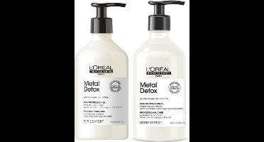 L'Oreal Metal Detox Shampoo 500ml & Conditioner 500ml Set