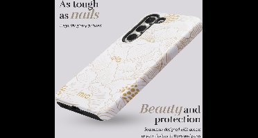 MIO MagSafe Samsung Galaxy S24 Plus Hoesje | Hard Shell Back Cover | Geschikt voor MagSafe | White Roses